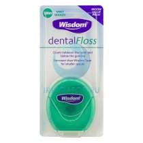 Зубная нить Wisdom вощеная с флюоридом, 100 м, в Москве