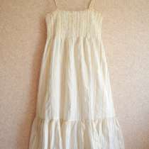 Белое платье-сарафан с золотой нитью H&M, в г.Винница