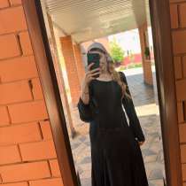 Черное шифоновое платье, в Астрахани