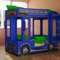 Автобус ЛОНДОН кровать для детей синий, в Пензе
