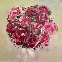 Карина маслом БУКЕТ РОЗ, в Москве