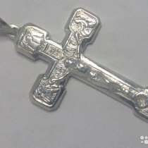 Крест серебряный, мужской, новый, в Санкт-Петербурге