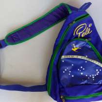 Рюкзак спортивный синий, фирма Pele, с одной лямкой, в Краснодаре