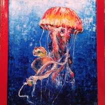 Картина маслом «Морская медуза», в Ростове-на-Дону