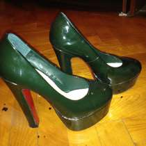 Туфли темно-темно зеленого цвета, в Краснодаре