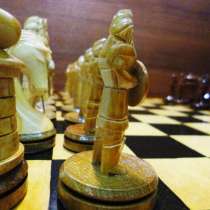 Игра шахматы/нарды сувенирные из дерева ручной работы, в Москве