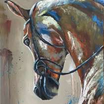 Картина маслом &laquo;Конь&raquo;, в Кировске