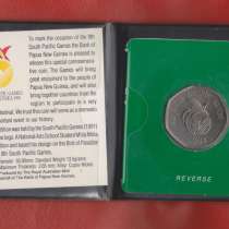 Папуа Новая Гвинея 50 тойя 1991 г. Южнотихоокеан игры буклет, в Орле