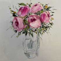 Картина маслом Цветы, в Москве