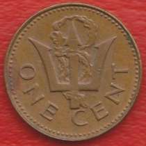 Барбадос 1 цент 1976 г. 10 лет независимости, в Орле