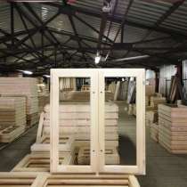 Деревянные окна под одинарное остекление со склада и заказ, в Москве