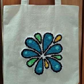 Сумка шопер с ковровой вышивкой, в Казани