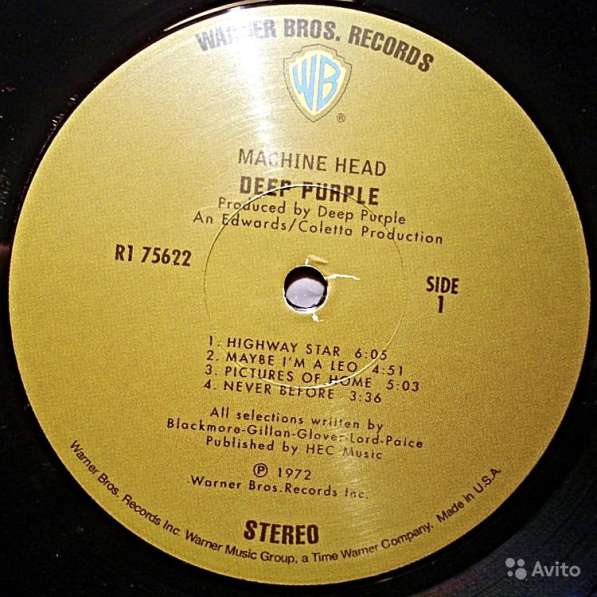Пластинка винил Deep Purple - Machine Head(mint) в Санкт-Петербурге