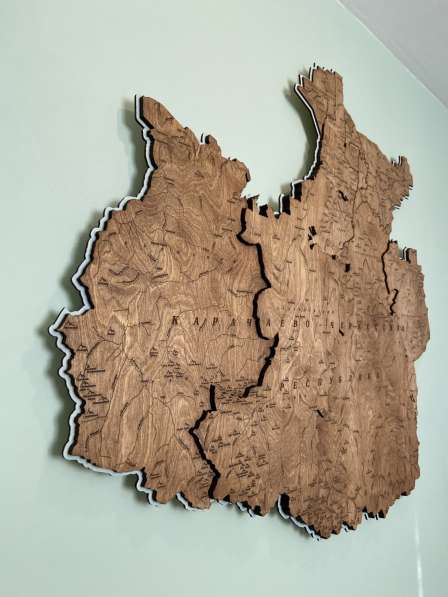 Карта из дерева Карачаево - Черкесская Респбулика в Черкесске фото 5
