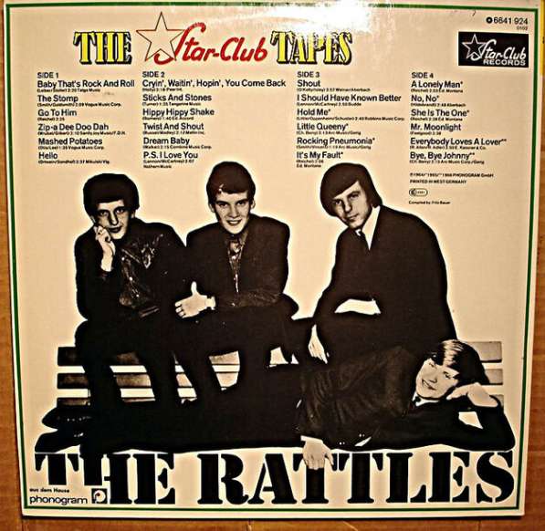 Пластинка виниловая The Rattles – The Star-Club Tapes в Санкт-Петербурге фото 4