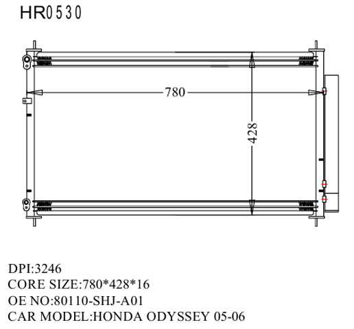 Продам радиатор кондиционера на HONDA ODYSSEY 2005-2010