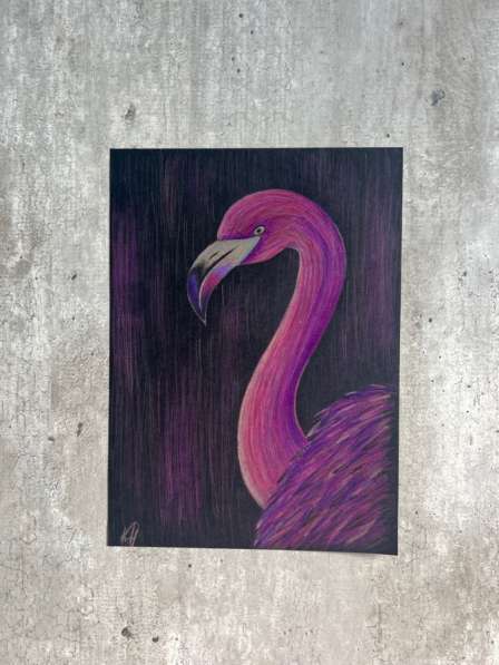 Картина интерьерная Фламинго