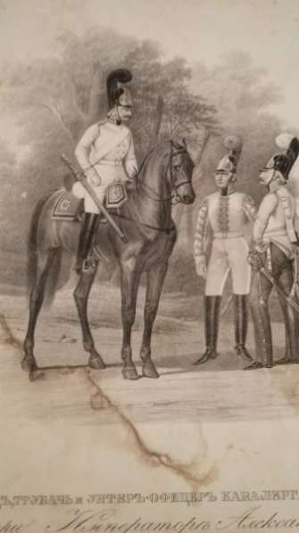 Литограф Поль Пети 19 век кавалергардов в Санкт-Петербурге фото 4