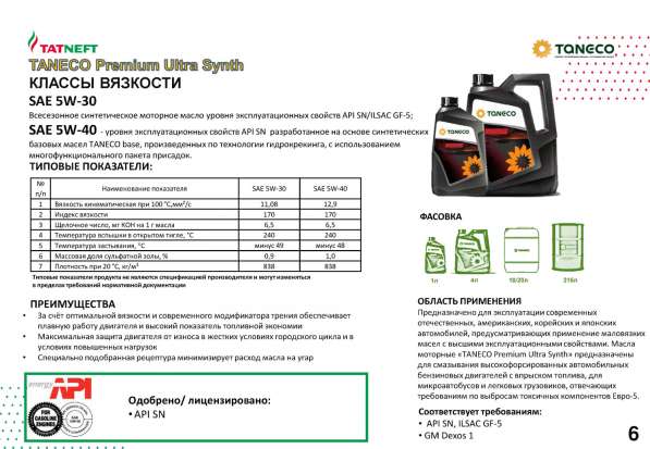 Mоторные масла «Татнефть» в Воронеже фото 4