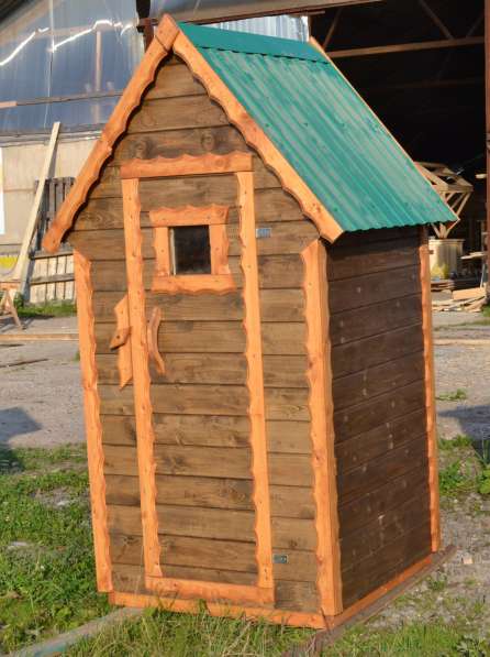 Дачный деревянный туалет в Череповце фото 6
