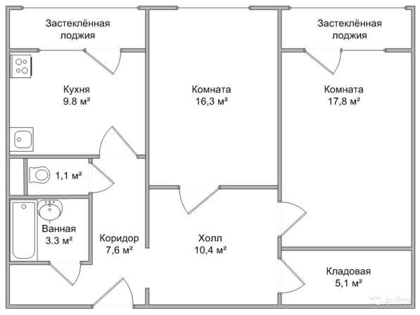 Продажа квартиры в г Гвардейске Калининградской области в Калининграде фото 9