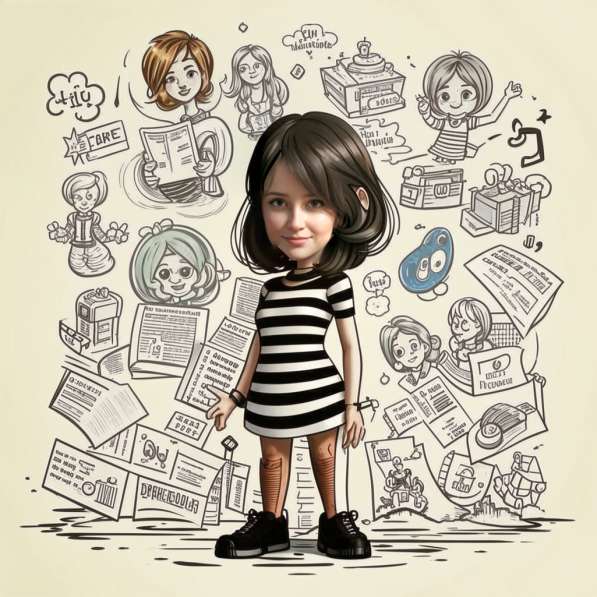 Шарж портрет по фото