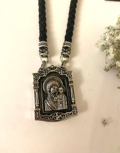 Гайтан на текстильном шнурке с иконой в Костроме фото 10