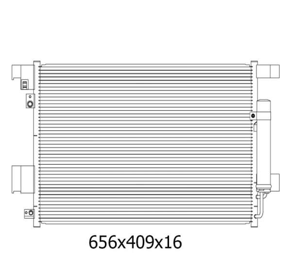 Продам радиатор кондиционера на MITSUBISHI LANCER, OUTLANDER