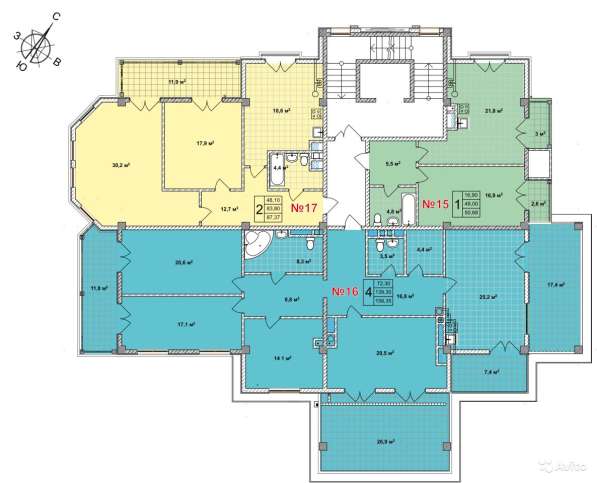 Новая 4-к квартира, 158.4 м², 5/7 эт. в центре Ялты в Ялте фото 11