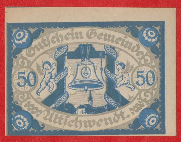 Австрия Альчвендт нотгельд 50 геллеров 1920 г. выпуск 1