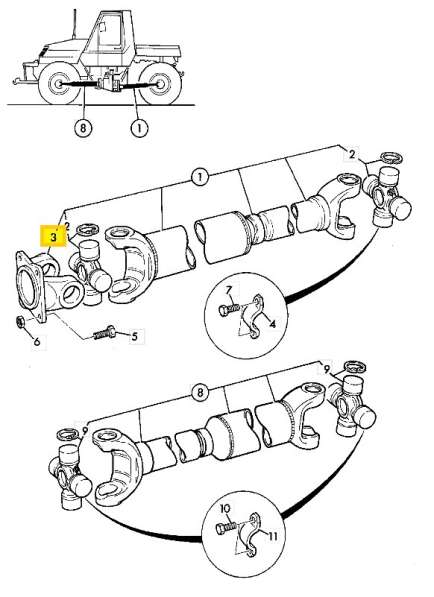 Фланец 35*126 JCB001