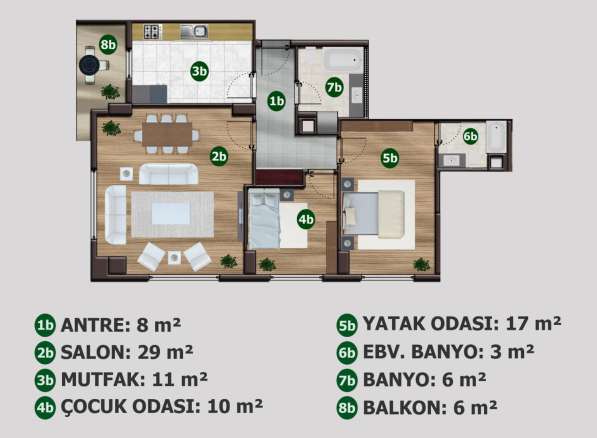 3-к. квартира 139м² Турция, Стамбул, Бейликдюзю в фото 7