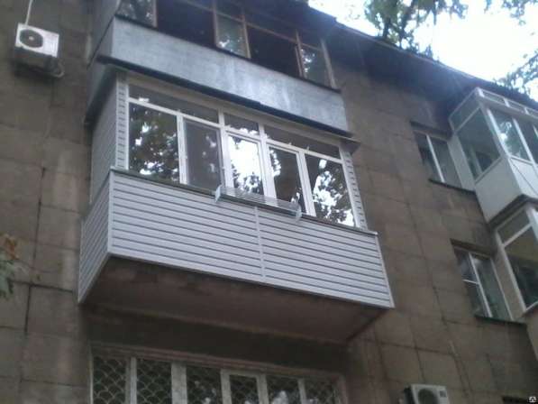 Утепление балконов пластиковые окна двери, Балконы под ключ в фото 5