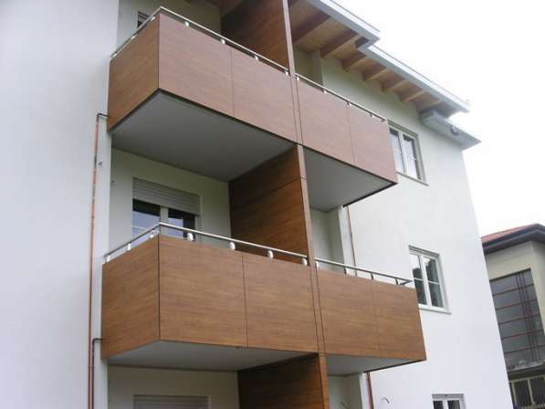 Фасадные листовые панели и плиты HPL вентфасадов и балконов