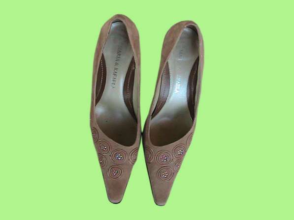 Туфли женские замшевые светло-коричневые итальянские в Краснодаре фото 4