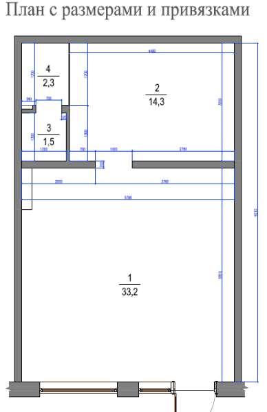 Помещение 53 м&sup2; в комплексе апартаментов в Москве фото 7