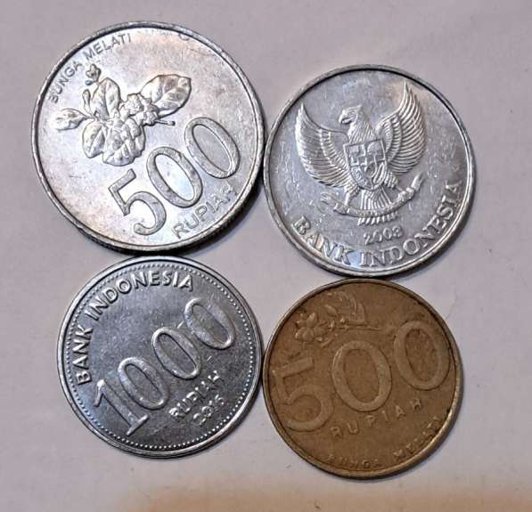 Монеты Рупии ИНДОНЕЗИИ 4 ШТ. БЕЗ ПОВТОРОВ в Новосибирске фото 3