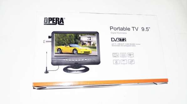 9,5" TV Opera 901 Портативный телевизор с Т2 USB SD в фото 5
