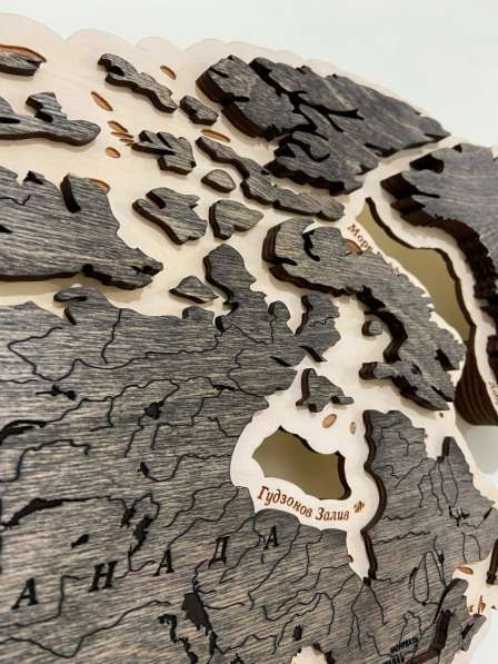 Карта мира из дерева, панно на стену карта мира, карта мира в Самаре фото 3