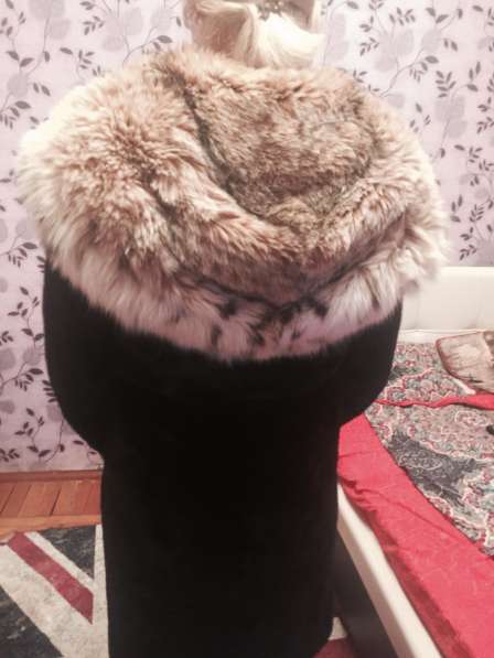 Норковая шуба с капюшоном из рыси в Москве фото 4