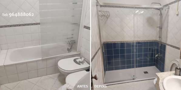 Substituição Banheira por Duche в фото 12