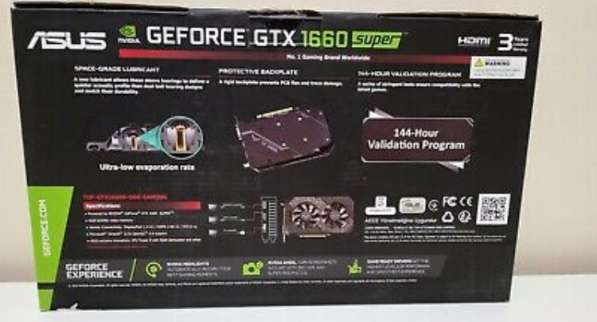 ASUS GeForce GTX 1660 SUPER TUF Gaming OC 6GB GDDR6 Graphics в 