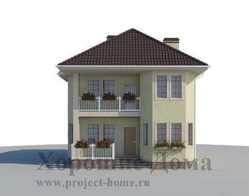 Строительство дома из газобетона 9.2x11.5 155.5 кв. м в Москве фото 3