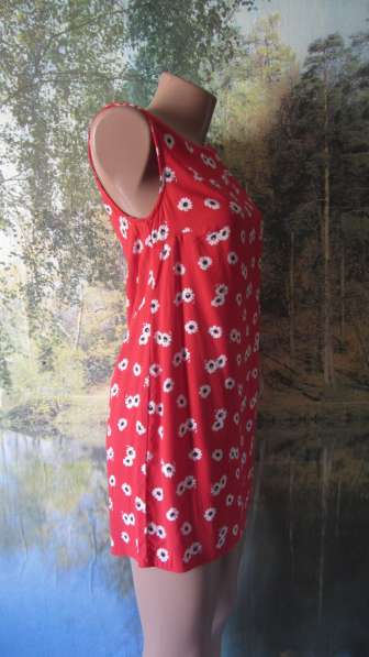 Легкое красное женское платье в фото 8