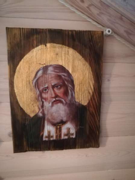 Иконы на деревянной основе с имитацией старины в Москве фото 4