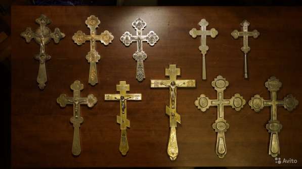 Коллекция из 10-ти старинных напрестольных крестов в Санкт-Петербурге фото 4