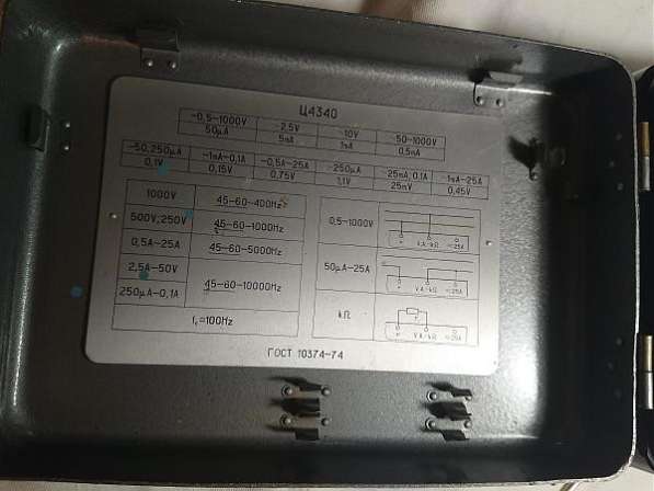 Прибор Ц4340 - аналоговый тестер в Челябинске фото 6