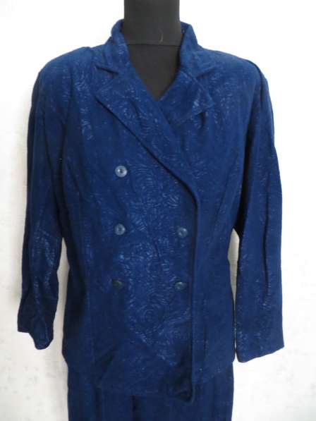 Платье фиолетово-синее в полосочку, 48-50 размер в Иванове фото 3