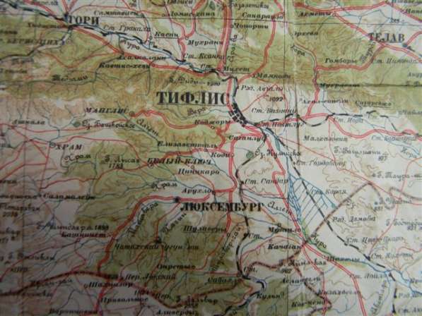 Старые топографические карты Закавказья