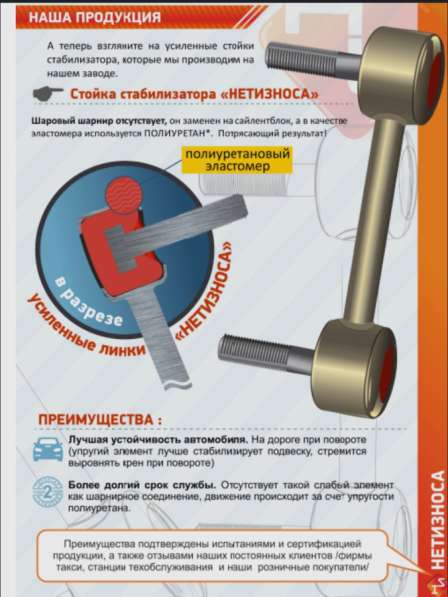 Стойки стабилизатора в Самаре фото 8